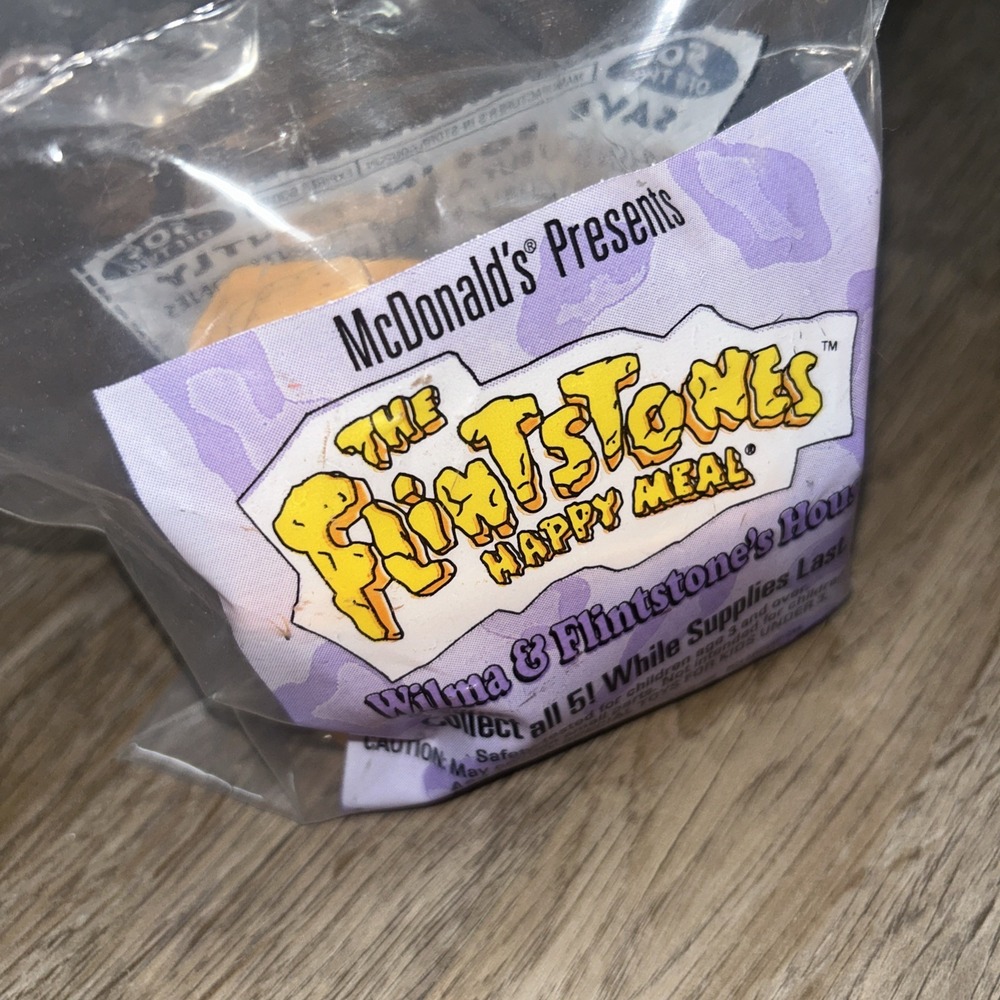 The Flintstones Wilma & The Flintstones House toy NIB‎ McDonalds 1993 Amblin